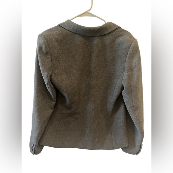 Kate Hill Gray Longsleeve Office Button Collar Blazer Size 10P - Picture 11 of 15